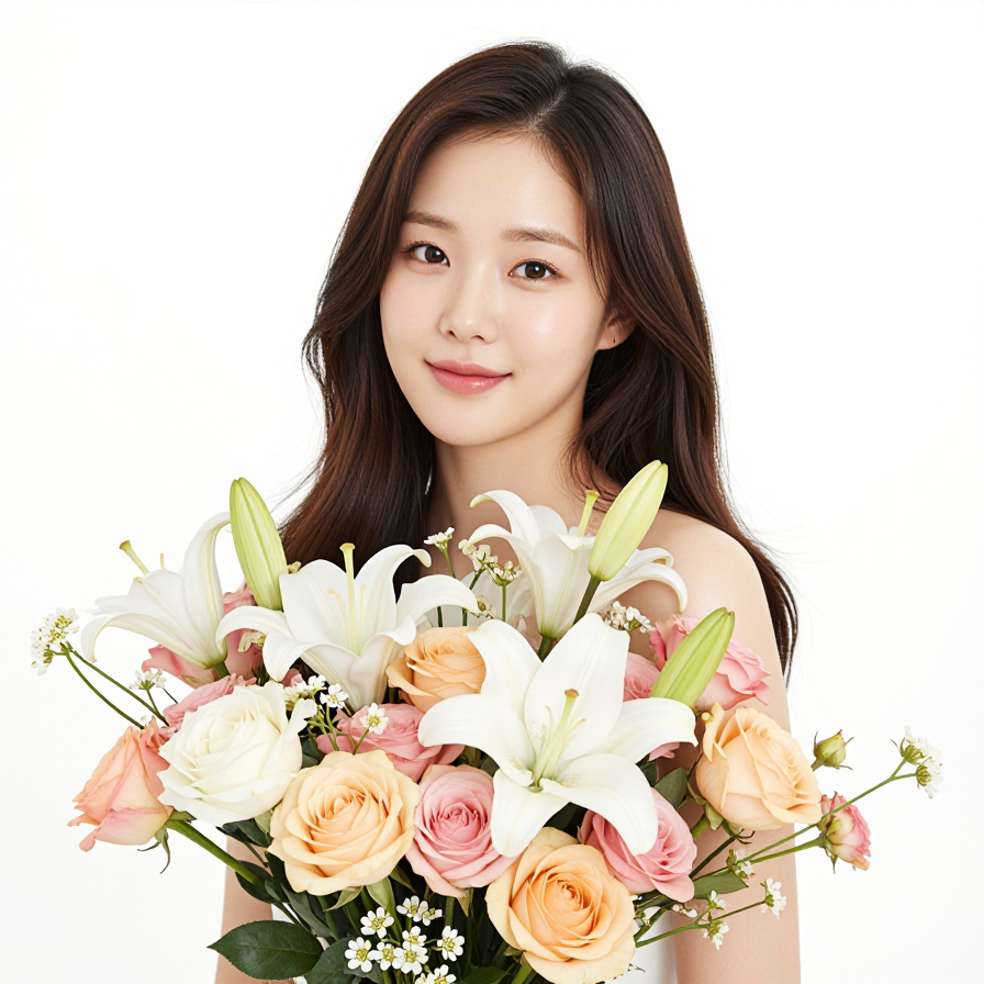 꽃향기를 품은 미소